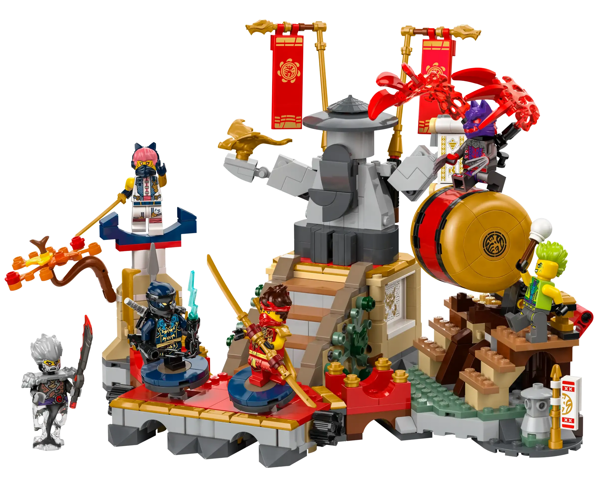 LEGO NINJAGO 71818 Tournament Battle Arena Playset with 6 Minifigures
