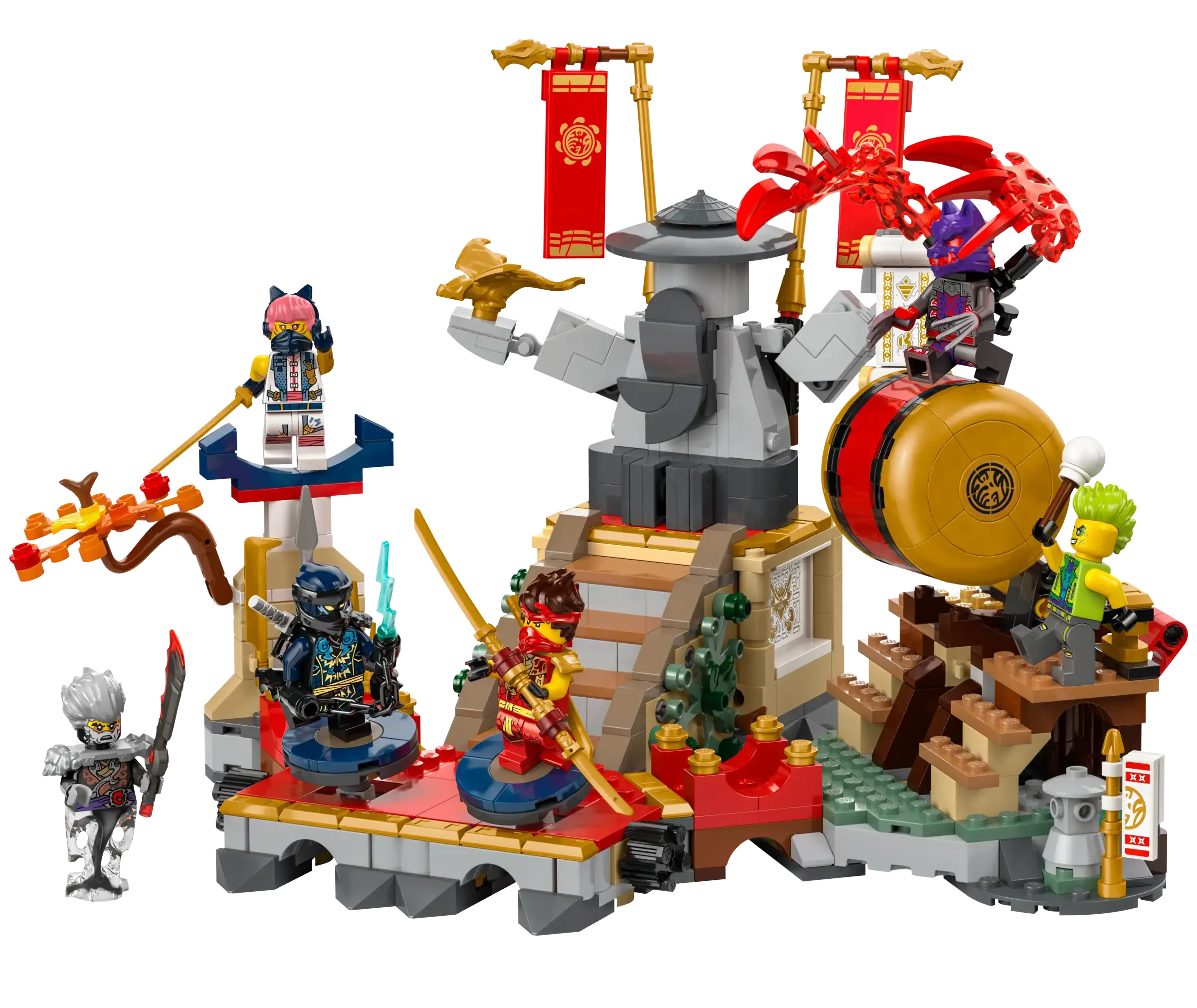 LEGO NINJAGO 71818 Tournament Battle Arena Playset with 6 Minifigures