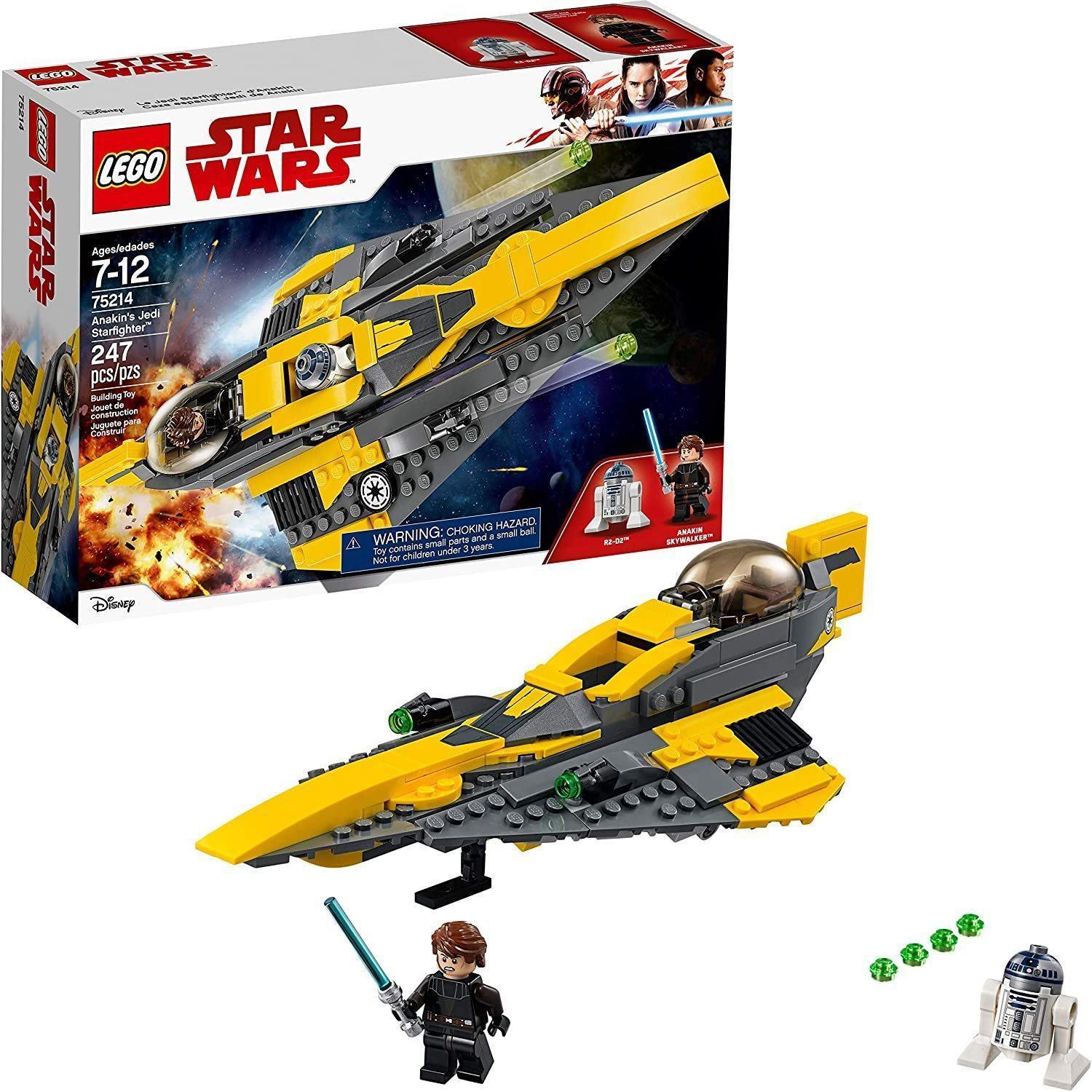 LEGO Star Wars 75214 Anakin's Jedi Starfighter with Minifigures
