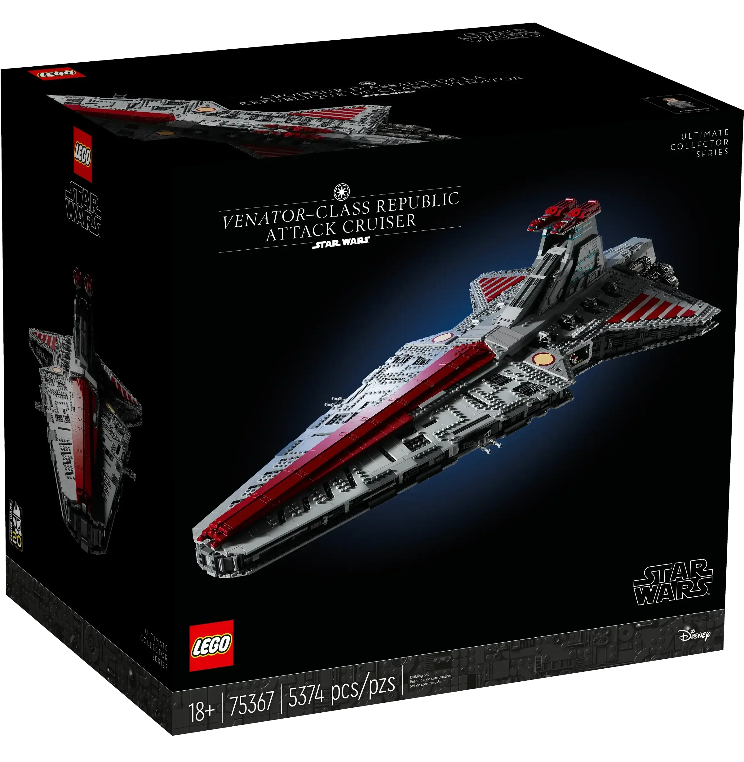 LEGO 75367 Star Wars Venator-Class Republic Attack Cruiser Set