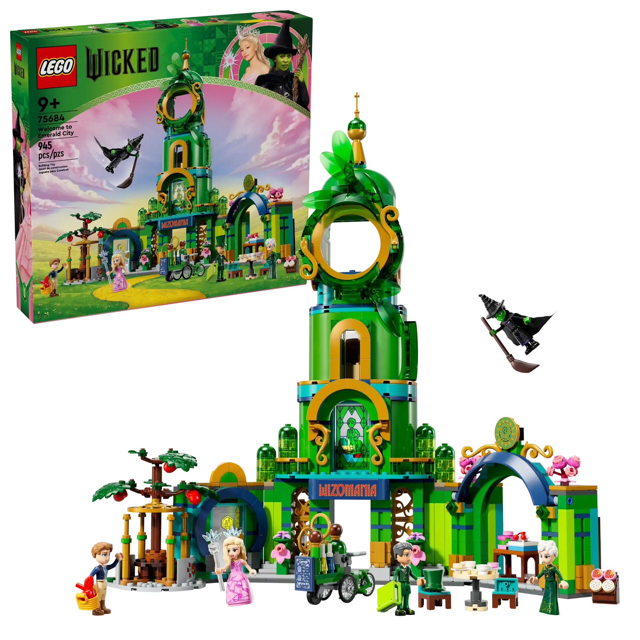 LEGO 75684 Wicked Emerald City Tower with 5 Mini-Dolls