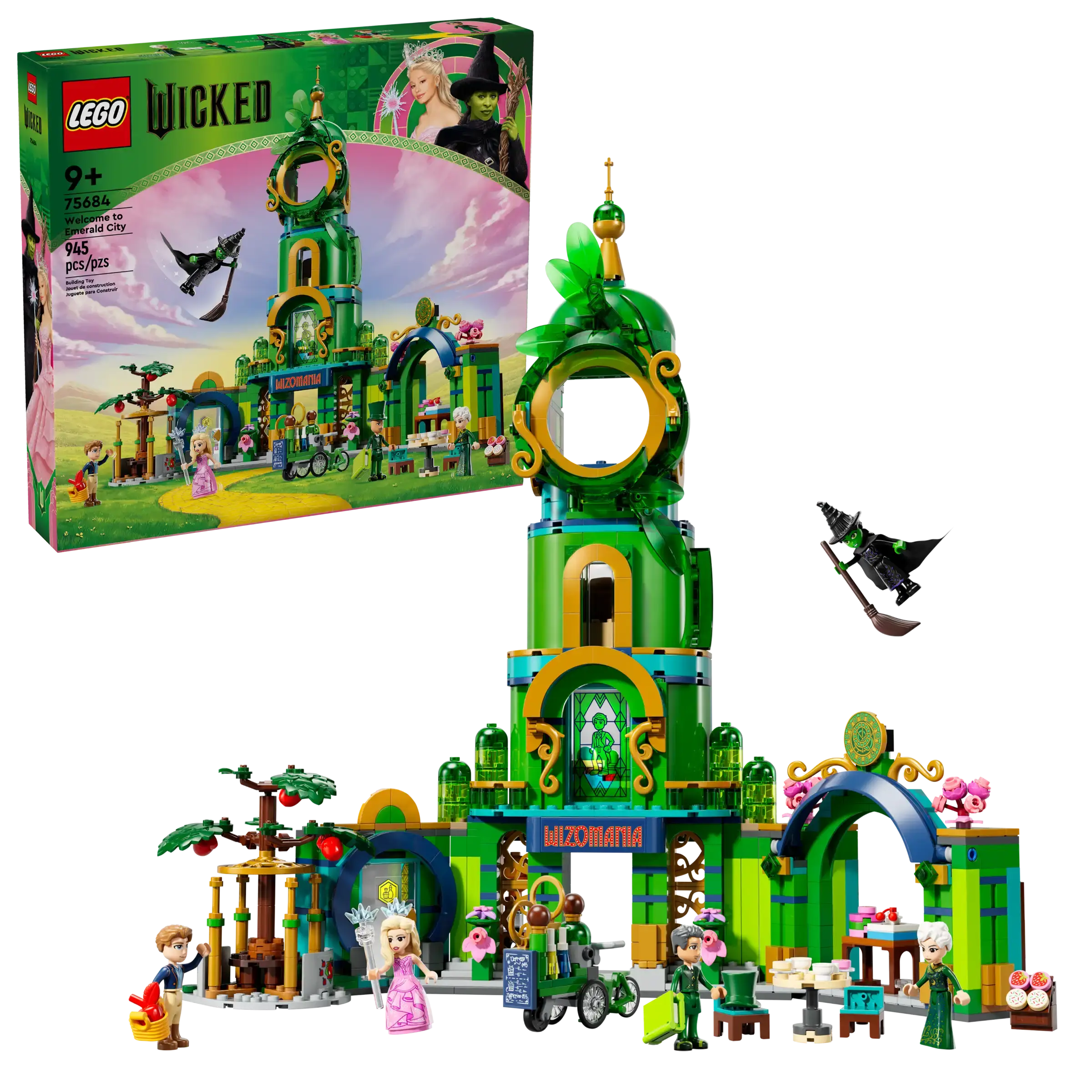 LEGO 75684 Wicked Emerald City Tower with 5 Mini-Dolls