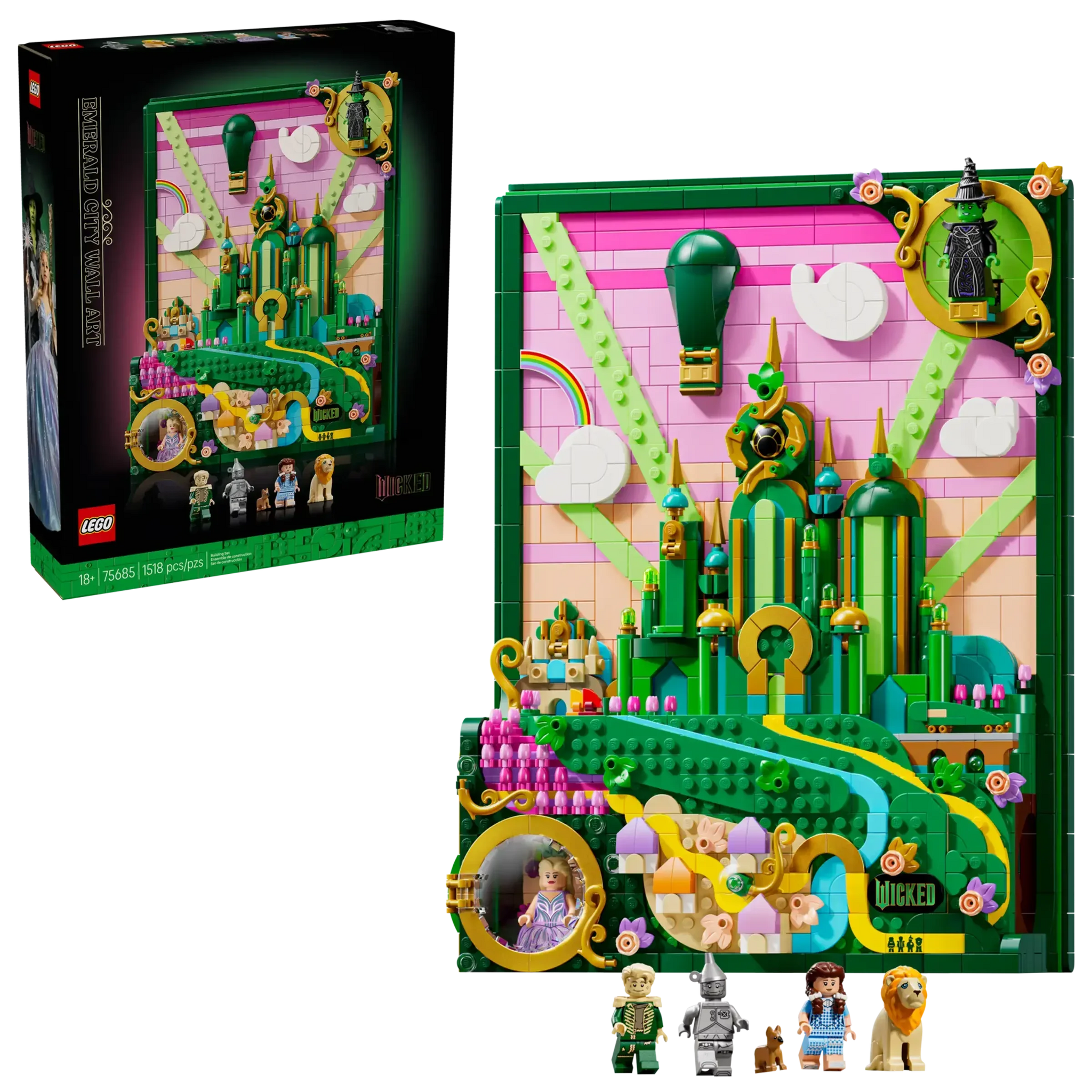 LEGO Wicked Emerald City Wall Art Set with Minifigures