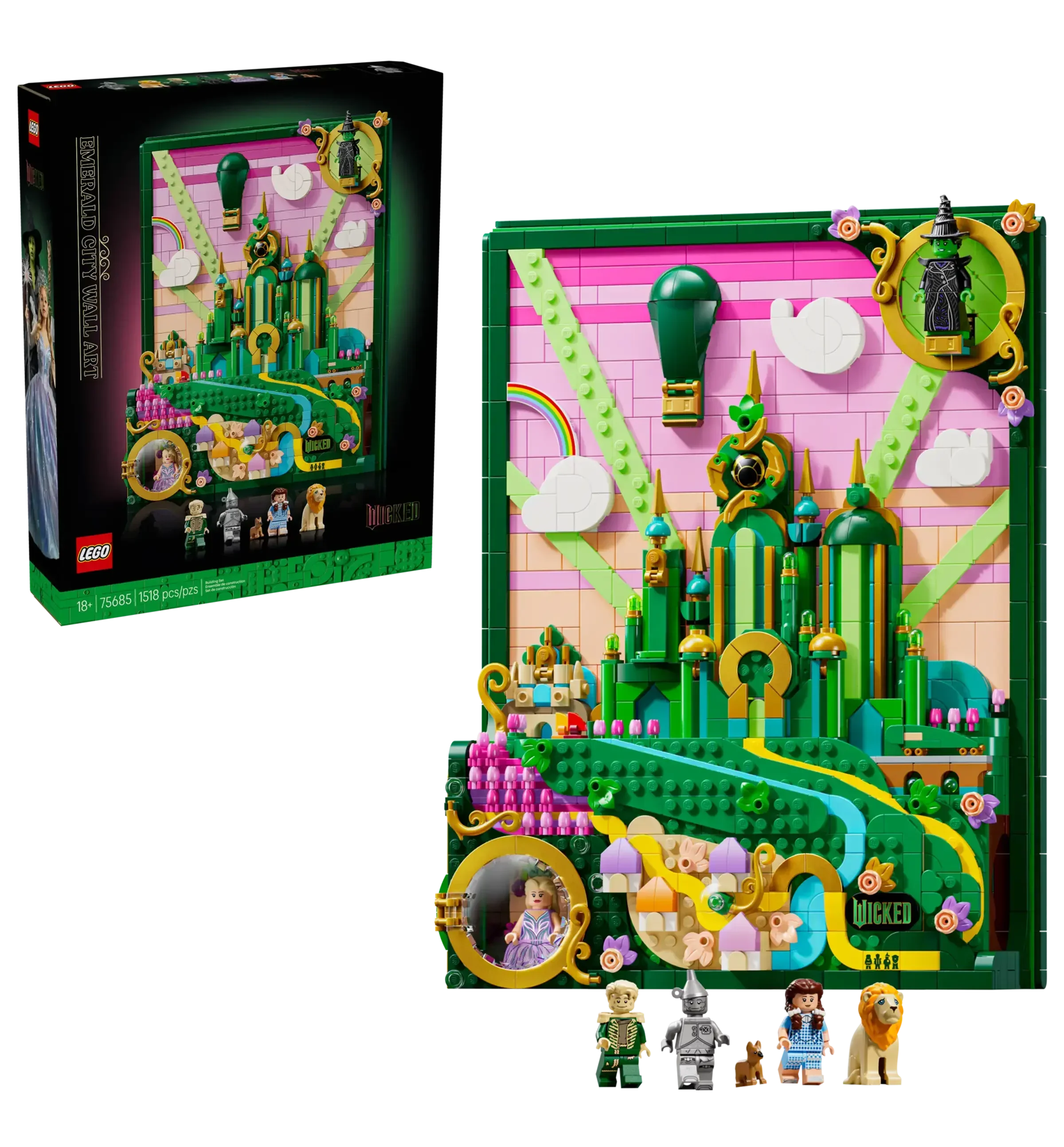 LEGO Wicked Emerald City Wall Art Set with Minifigures