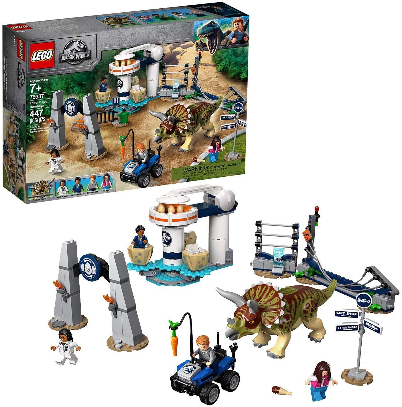 LEGO 75937 Jurassic World Triceratops Rampage Playset