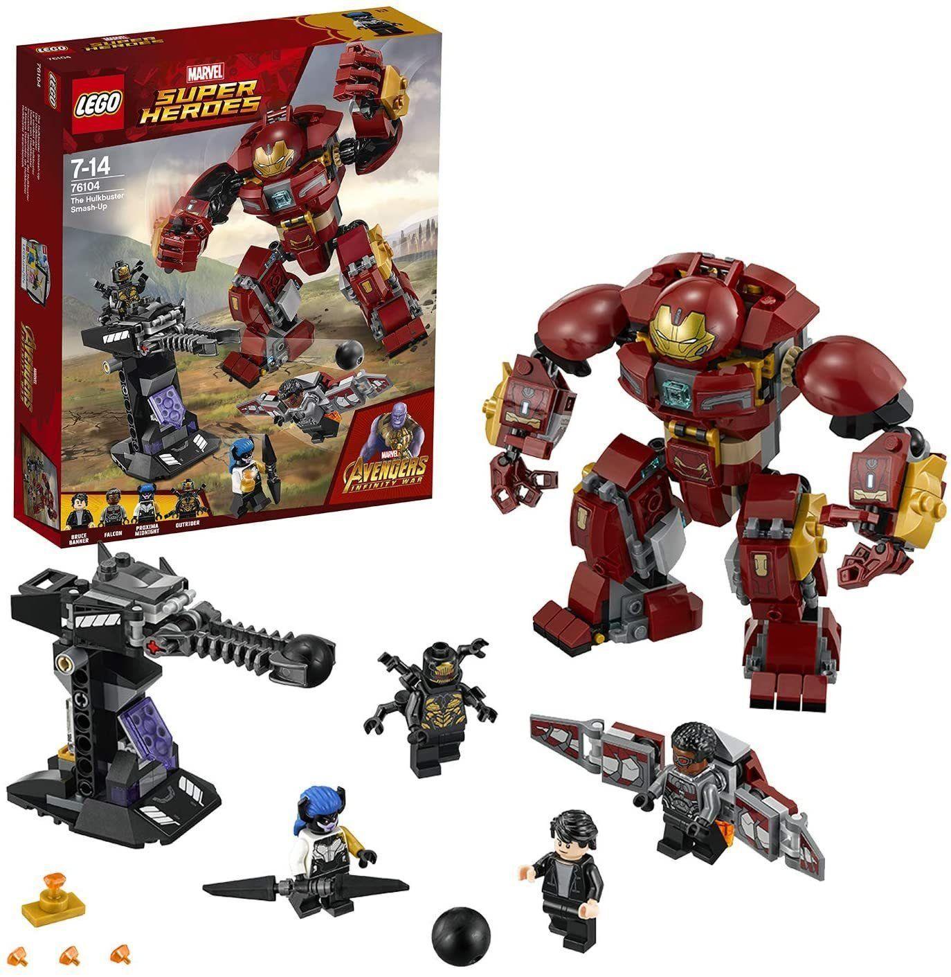 LEGO Marvel Hulkbuster Smash-Up Set with 4 Minifigures