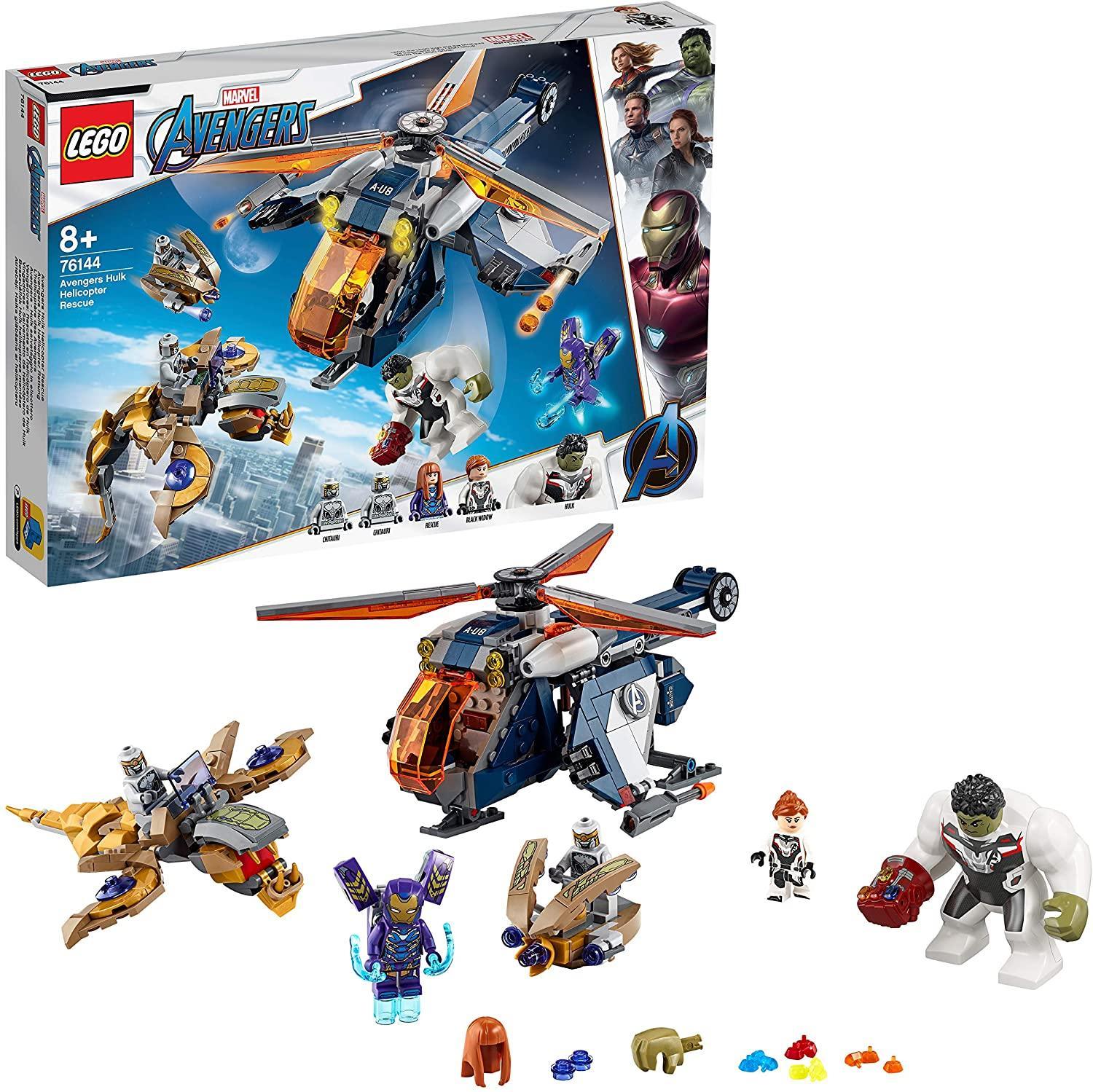 LEGO Marvel Avengers Hulk Helicopter Rescue Playset 76144