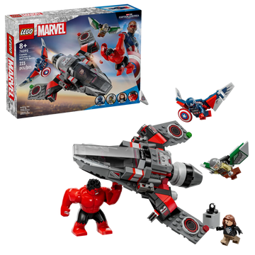 LEGO 76292 Marvel Captain America vs. Red Hulk Jet Battle