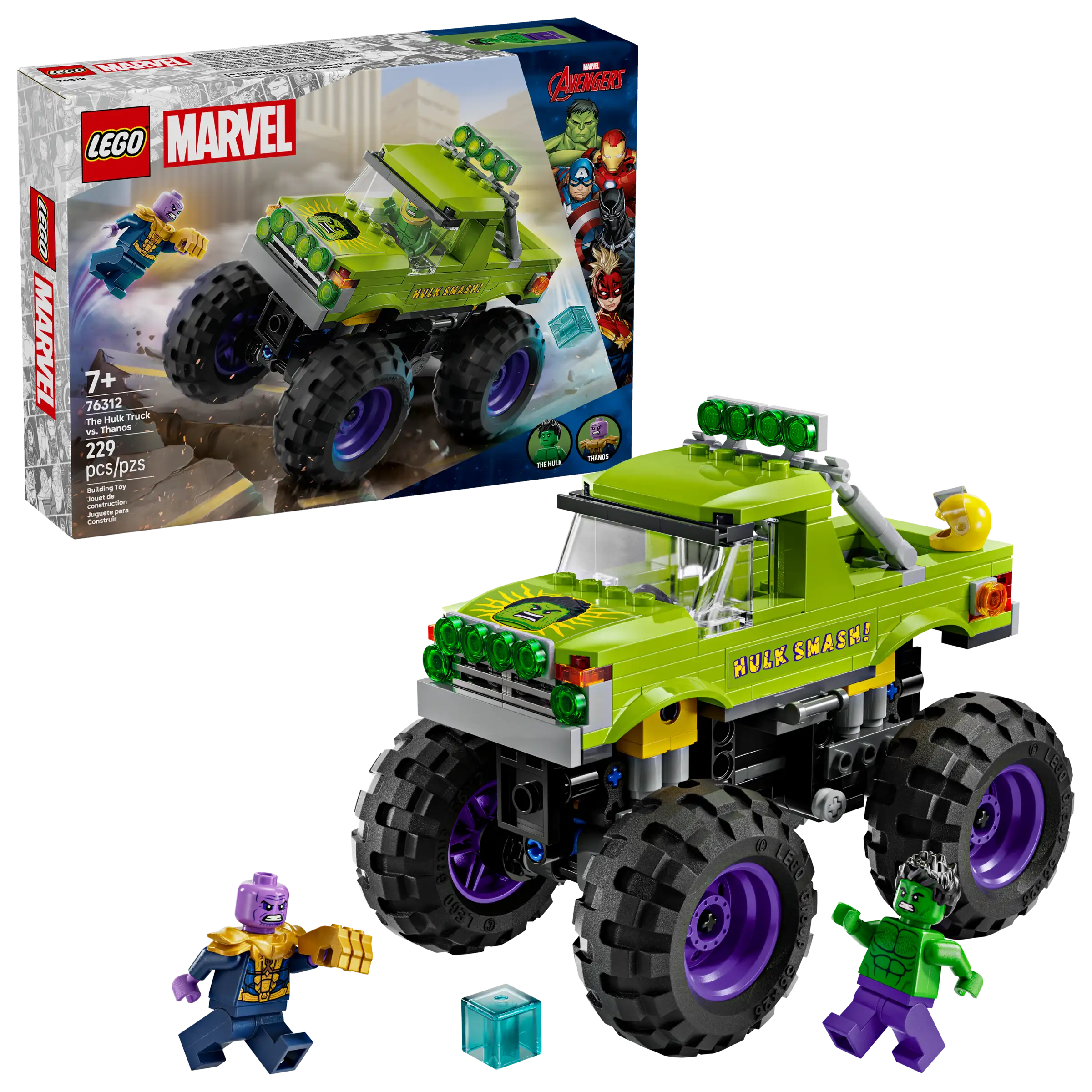 LEGO Marvel Hulk Truck vs. Thanos Playset 76312