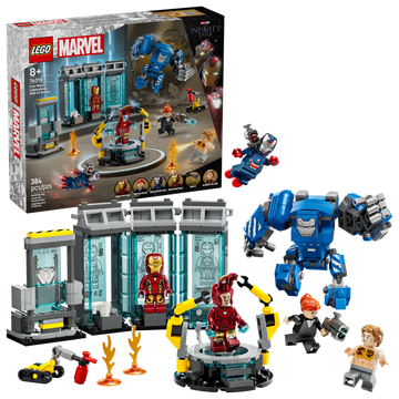 LEGO Marvel Iron Man's Laboratory Hall of Armor Set 76315