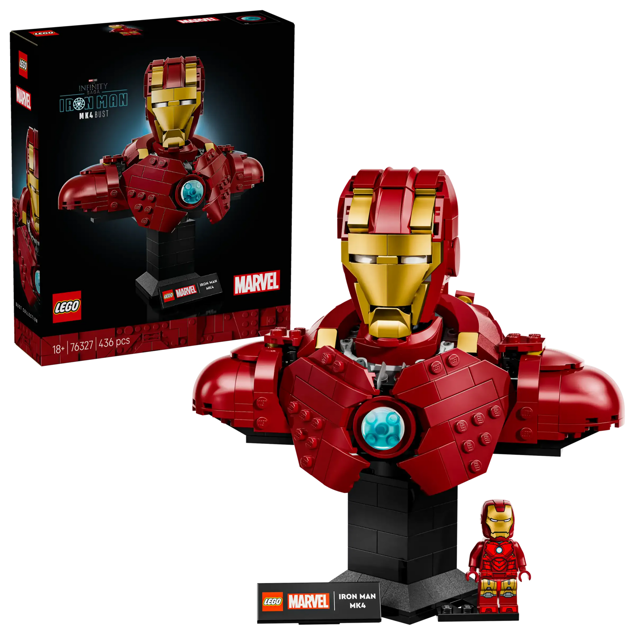 LEGO Marvel Iron Man MK4 Bust Building Kit 76327