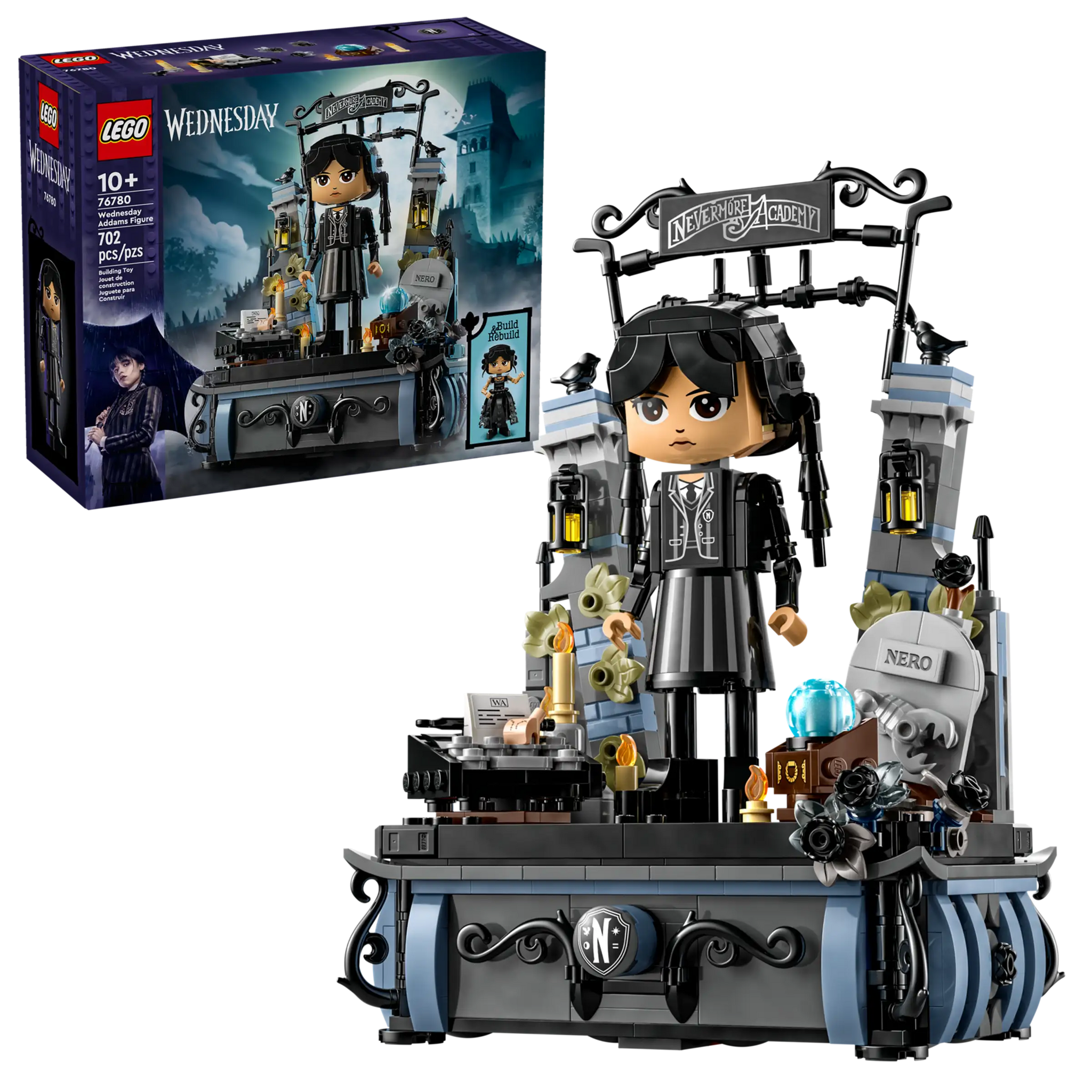 LEGO 76780 Wednesday Addams Figure with Customizable Outfits