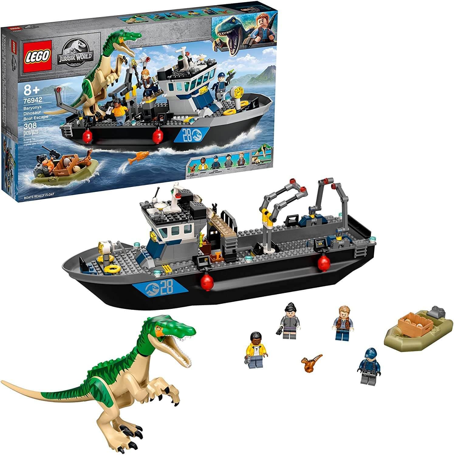 LEGO Jurassic World Baryonyx Dinosaur Boat Escape Set 76942