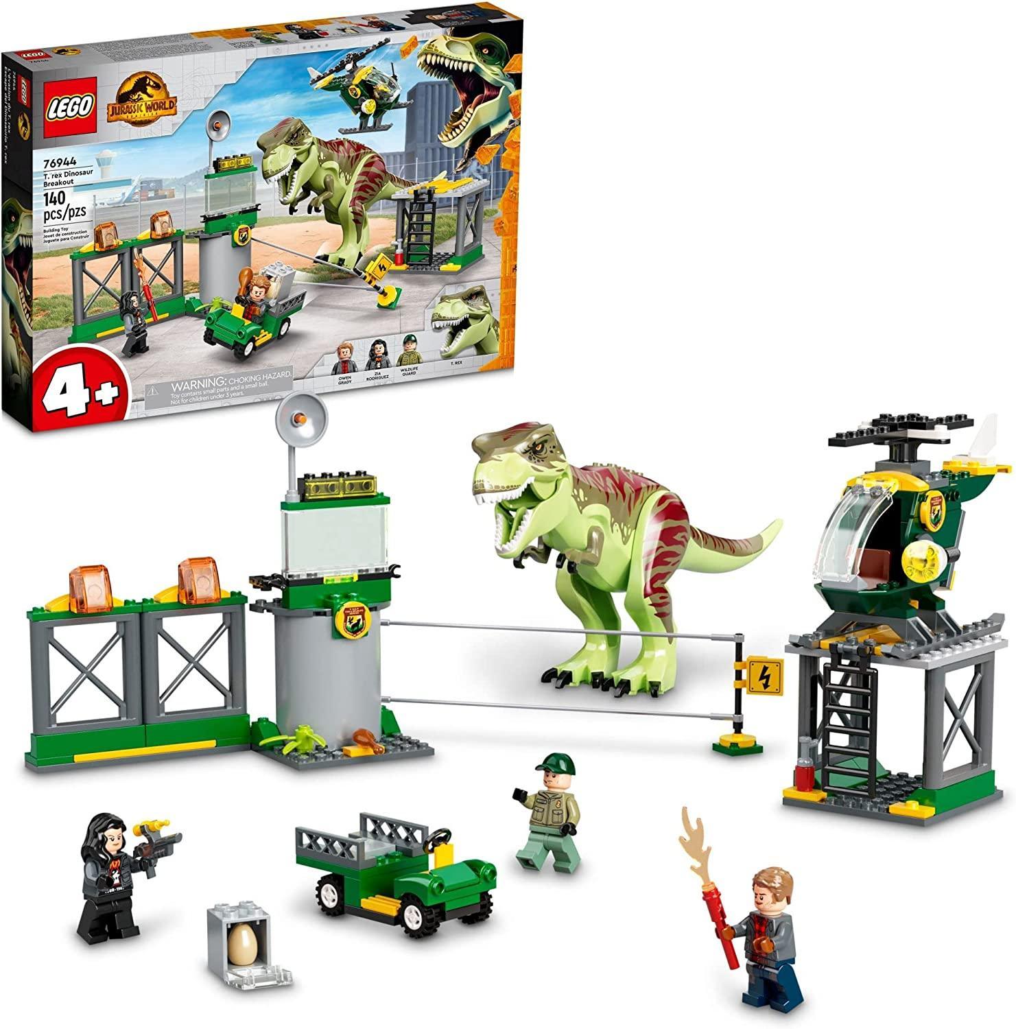 LEGO Jurassic World T. Rex Dinosaur Breakout Playset 76944