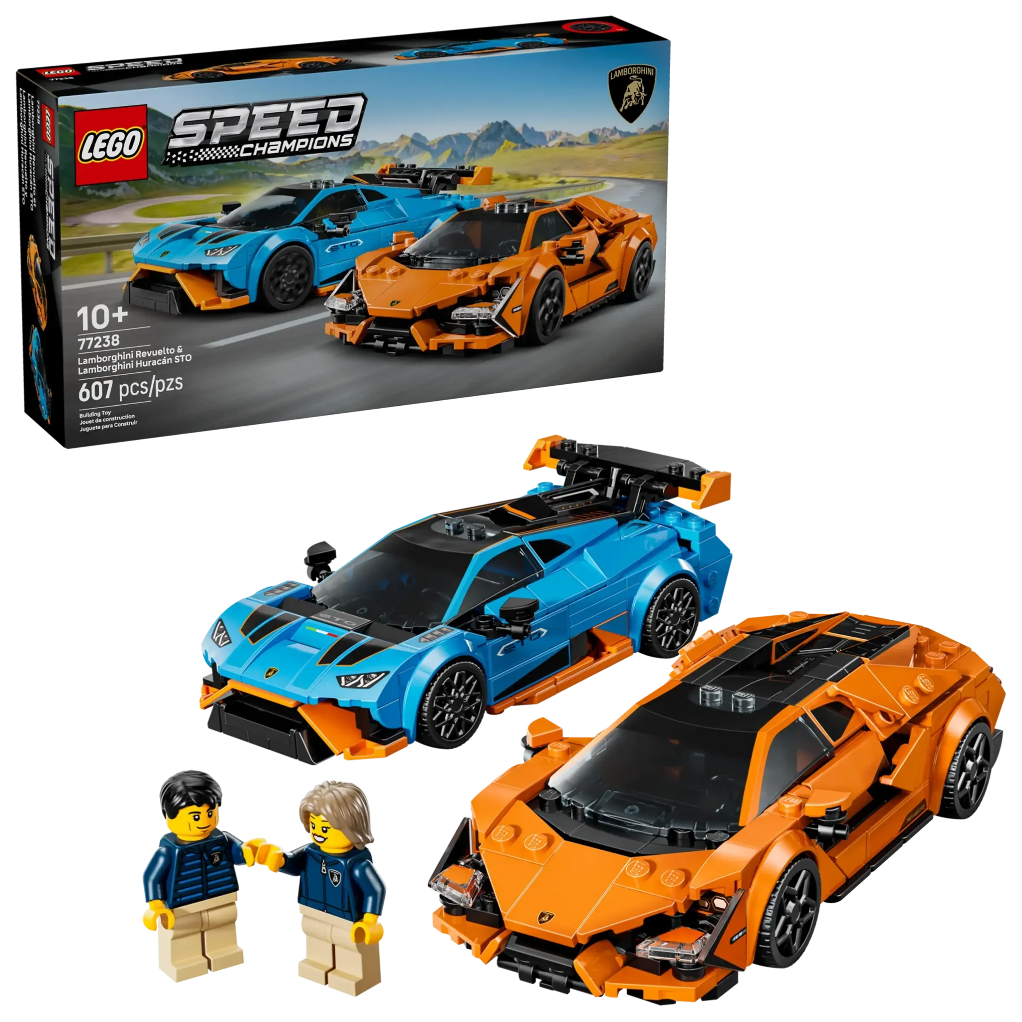 LEGO Speed Champions Lamborghini Revuelto & Huracán STO Set