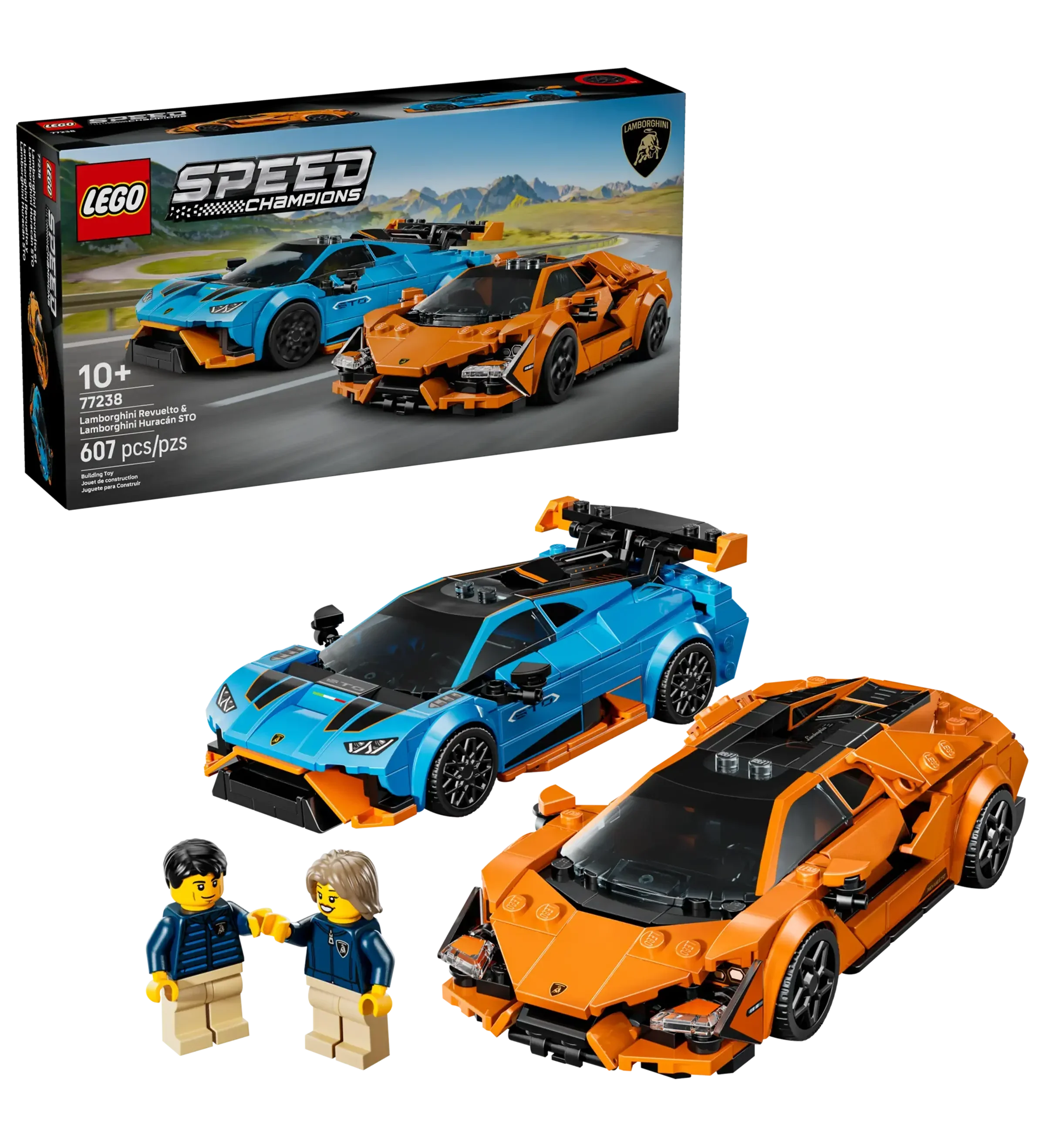 LEGO Speed Champions Lamborghini Revuelto & Huracán STO Set