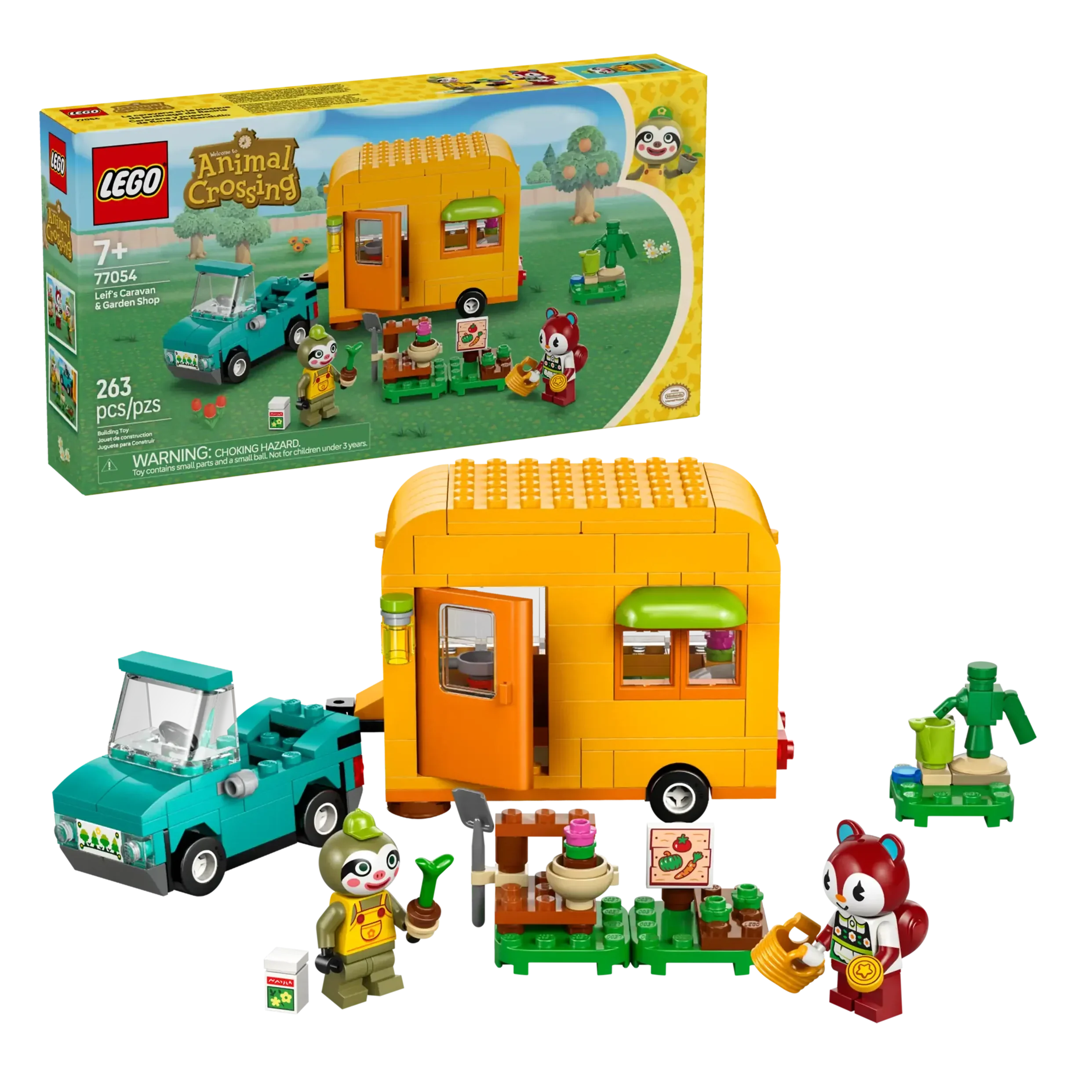 LEGO Animal Crossing 77054 Leif's Caravan & Garden Shop Set