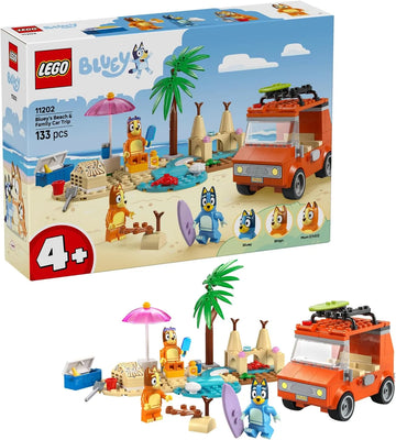 LEGO Bluey Beach & Family Car Trip Playset 11202