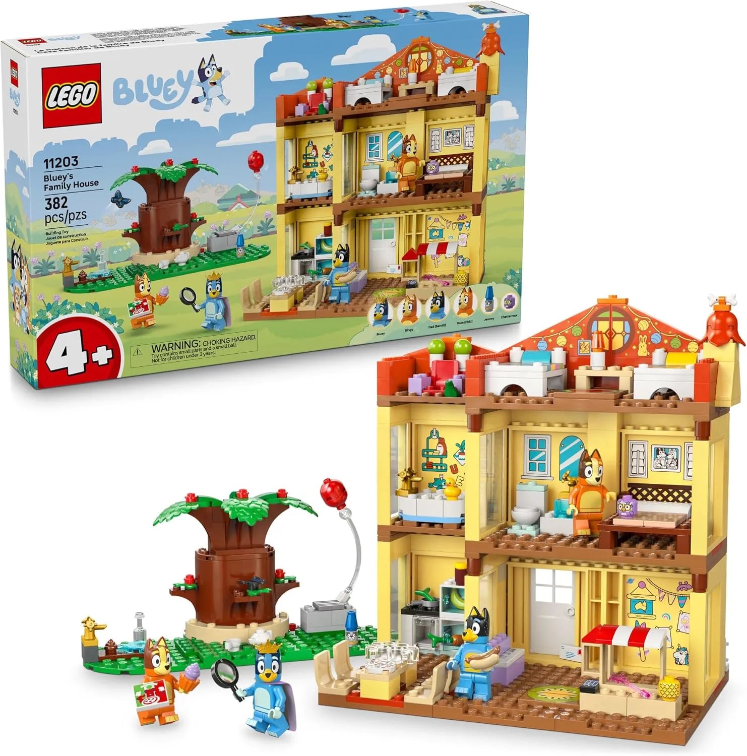 LEGO Bluey 11203 Family House Playset for Kids 4+