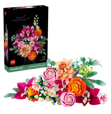 LEGO Botanicals 10342 Pretty Pink Flower Bouquet Set
