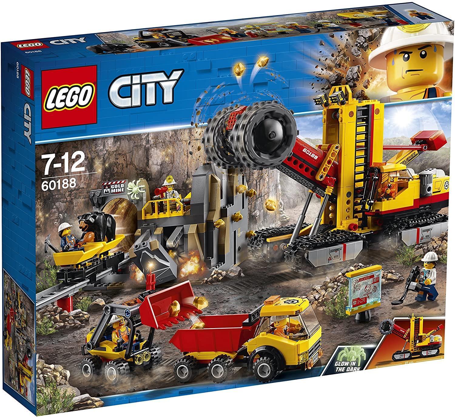 LEGO City 60188 Mining Experts Excavator Set with 6 Minifigures