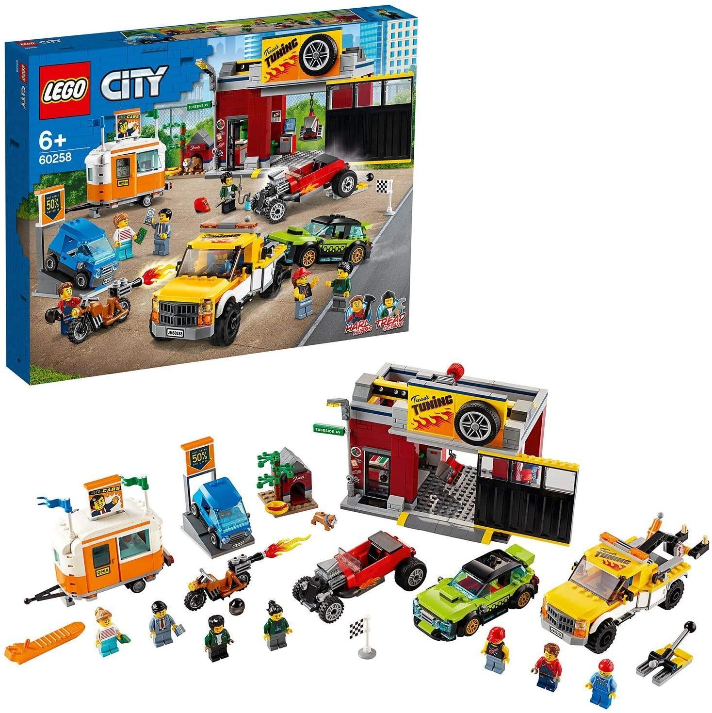 LEGO City 60258 Tuning Workshop with Tow Truck & Minifigures