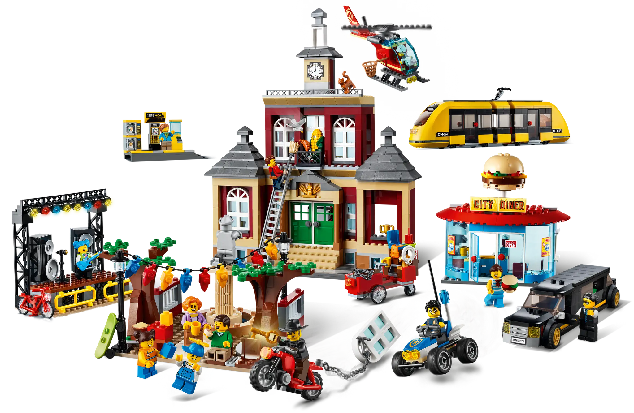 LEGO CITY 60271 Main Square Building Set with Minifigures