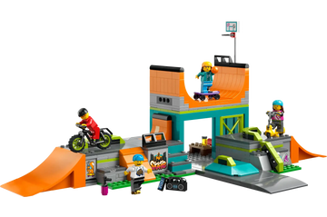 LEGO CITY 60364 Street Skate Park Playset with Ramps & Minifigures