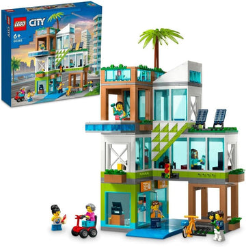 LEGO CITY 60365 Apartment Building Toy Set with Minifigures
