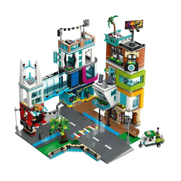 LEGO CITY 60380 Downtown Playset with 14 Minifigures