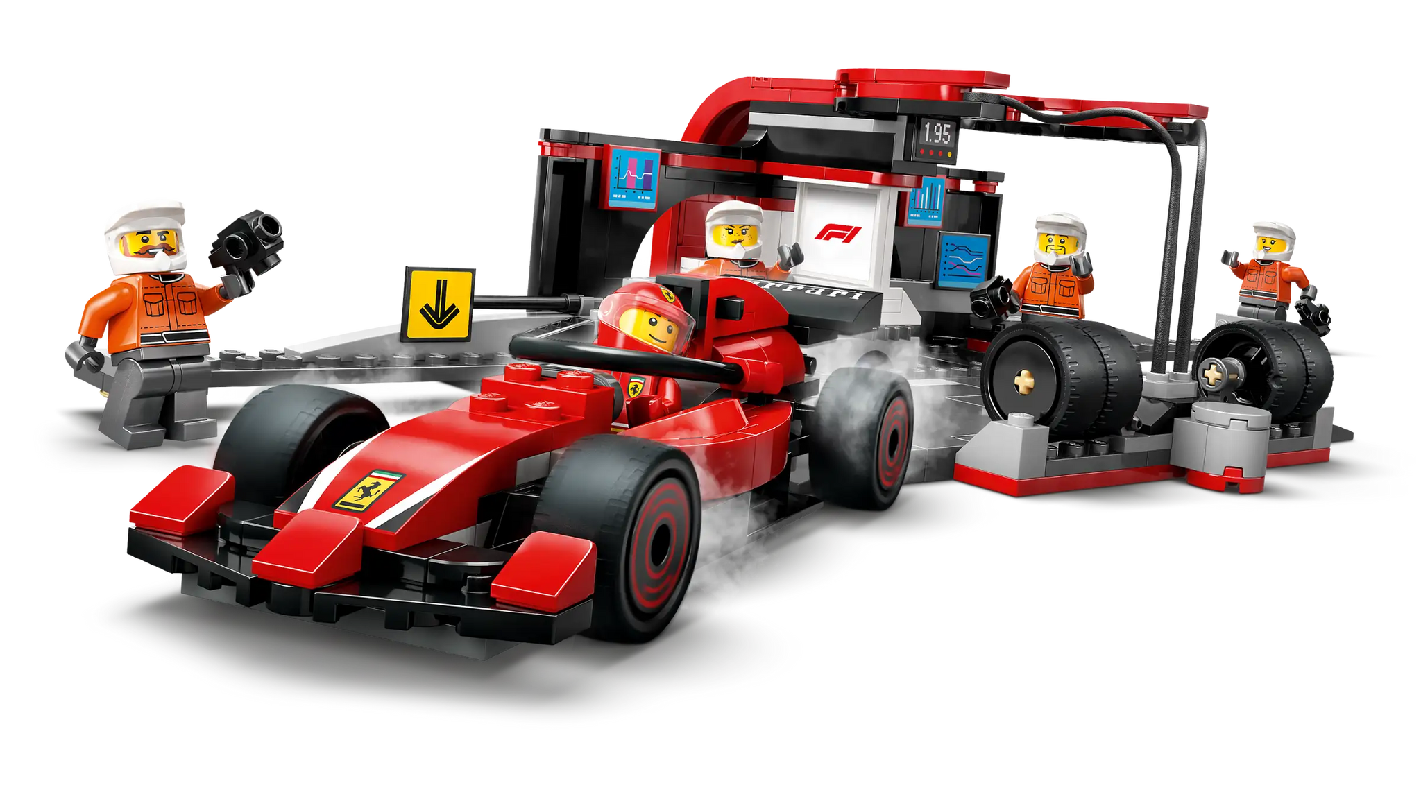 LEGO CITY F1® Pit Stop with Ferrari Car & Crew 60443
