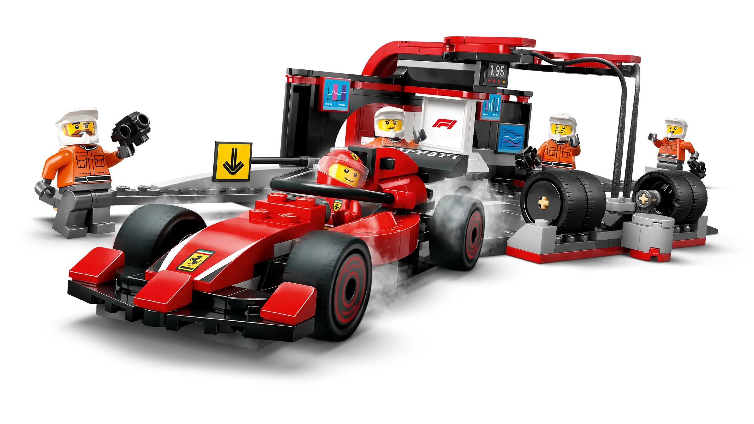 LEGO CITY F1® Pit Stop with Ferrari Car & Crew 60443