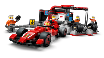 LEGO CITY F1® Pit Stop with Ferrari Car & Crew 60443