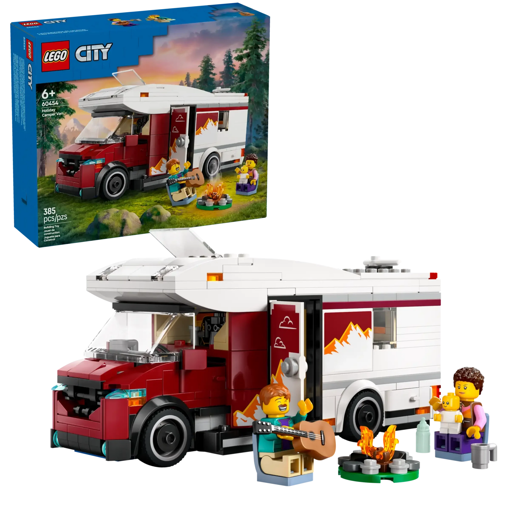 LEGO CITY Holiday Adventure Camper Van Building Set 60454