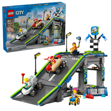 LEGO CITY 60460 Race Car Ramp Track with 4 Minifigures