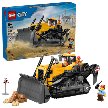 LEGO CITY 60466 Yellow Bulldozer Construction Toy Set