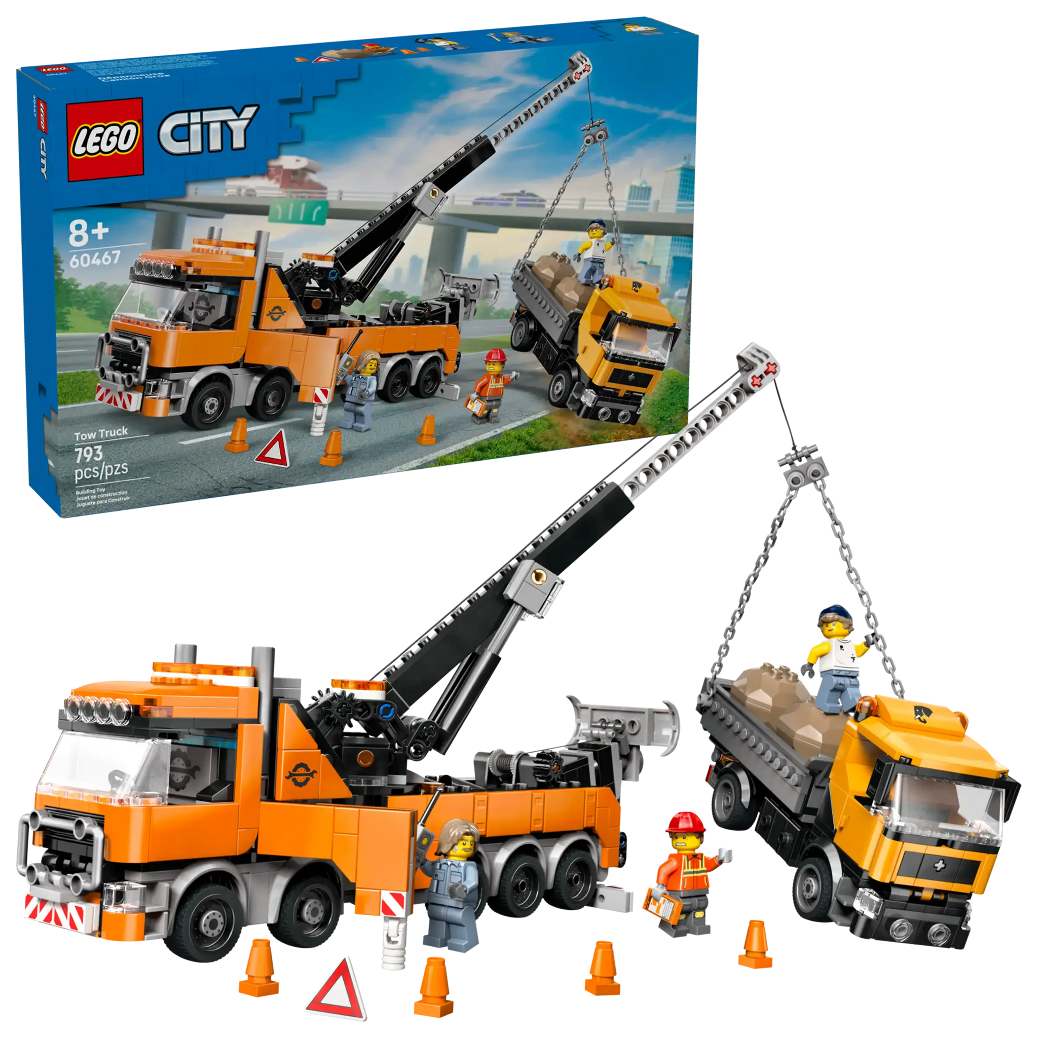 LEGO City Heavy-Duty Tow Truck with Crane 60467