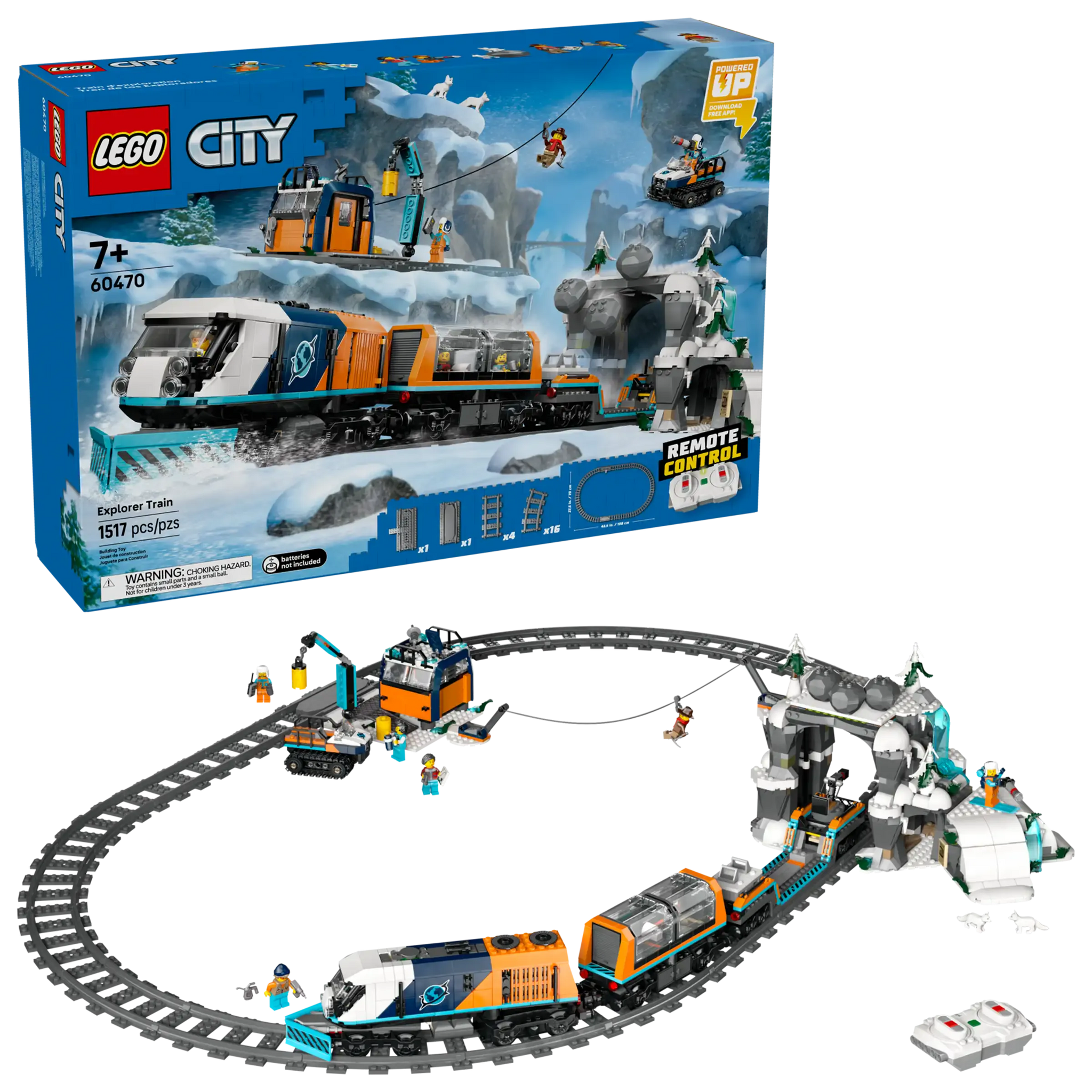LEGO CITY 60470 Arctic Polar Express Train Set