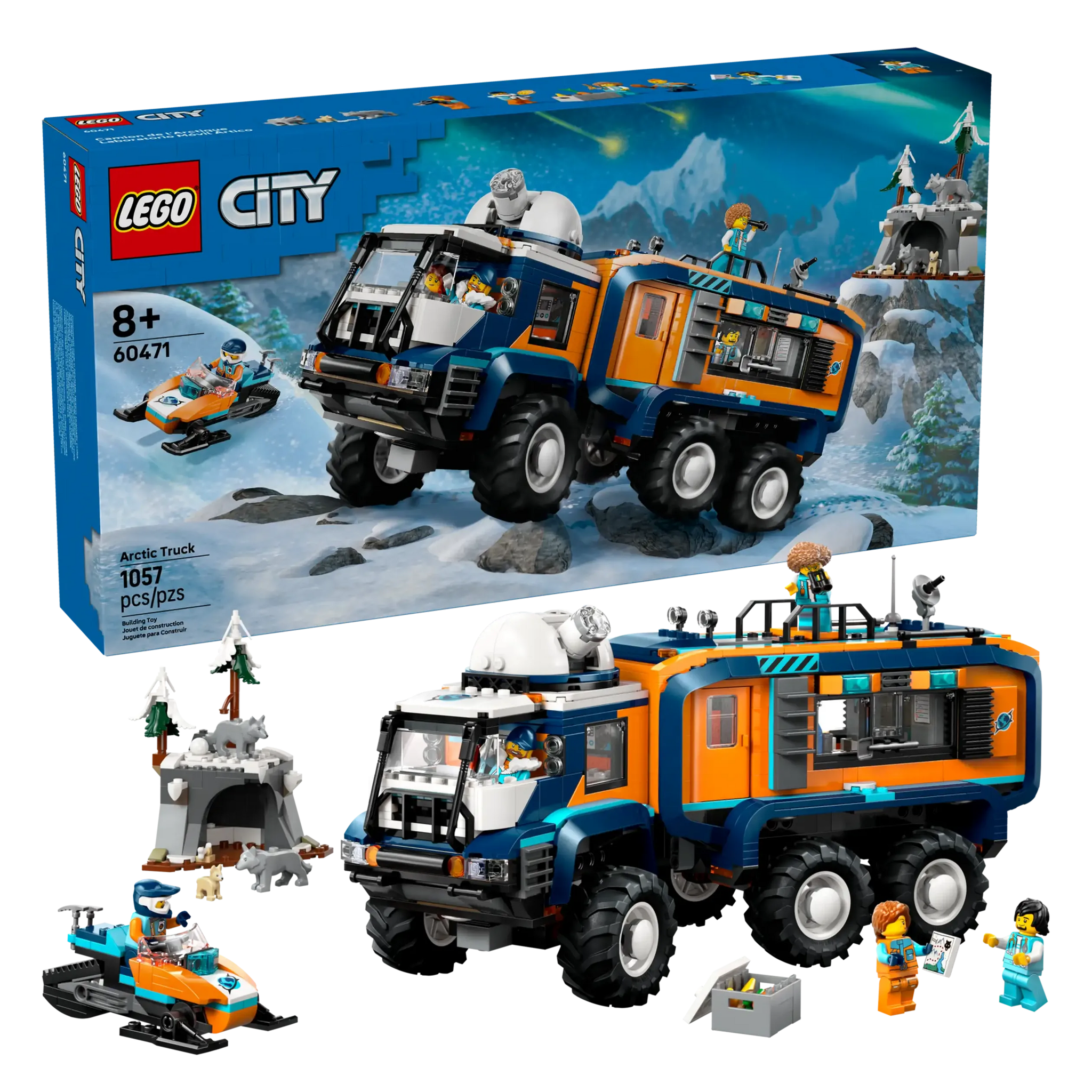 LEGO CITY 60471 Arctic Explorer Science Lab Truck Playset