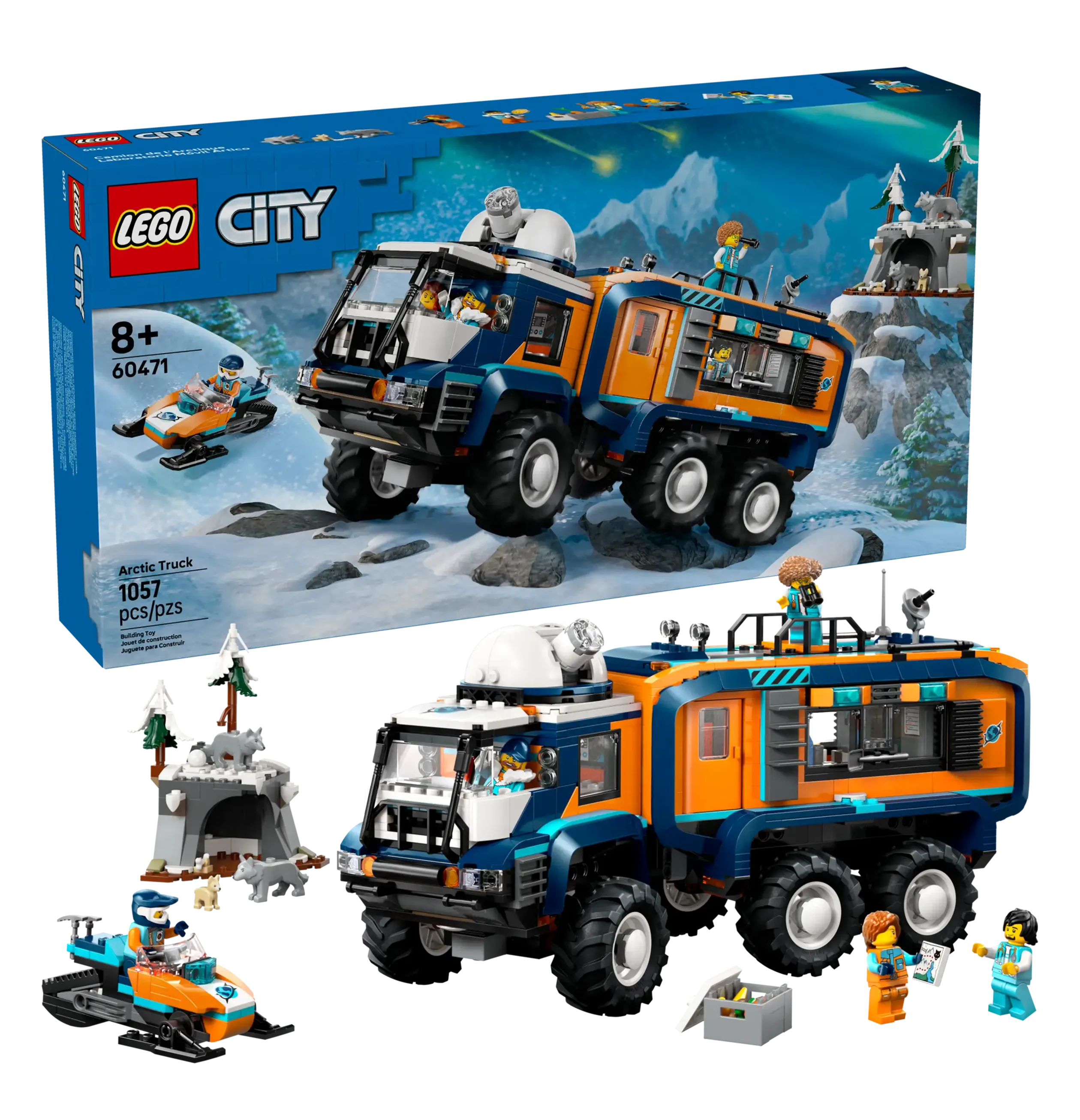 LEGO CITY 60471 Arctic Explorer Science Lab Truck Playset