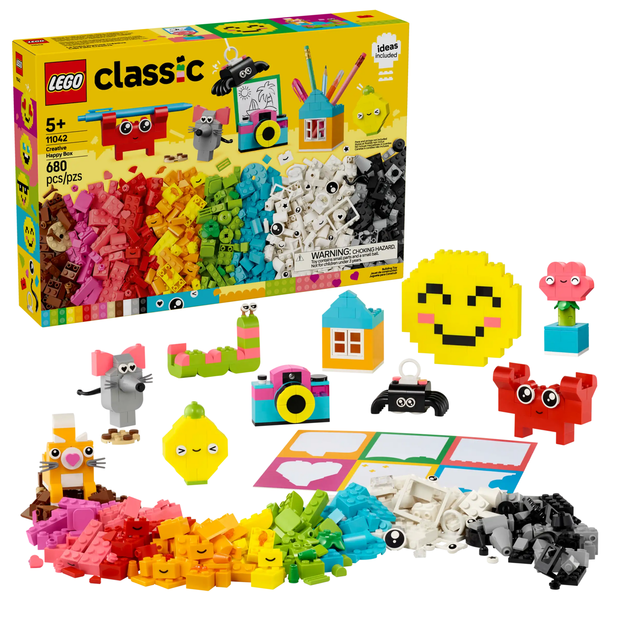 LEGO Classic 11042 Creative Happy Box - 680 Colorful Bricks