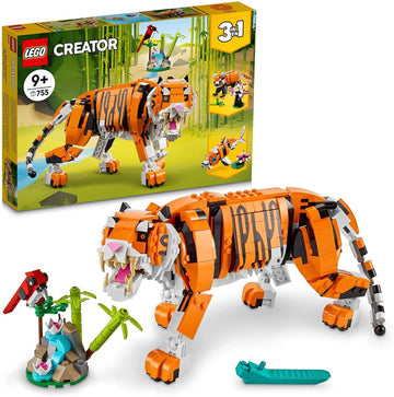 LEGO Creator 3in1 Majestic Tiger Set 755 Pieces