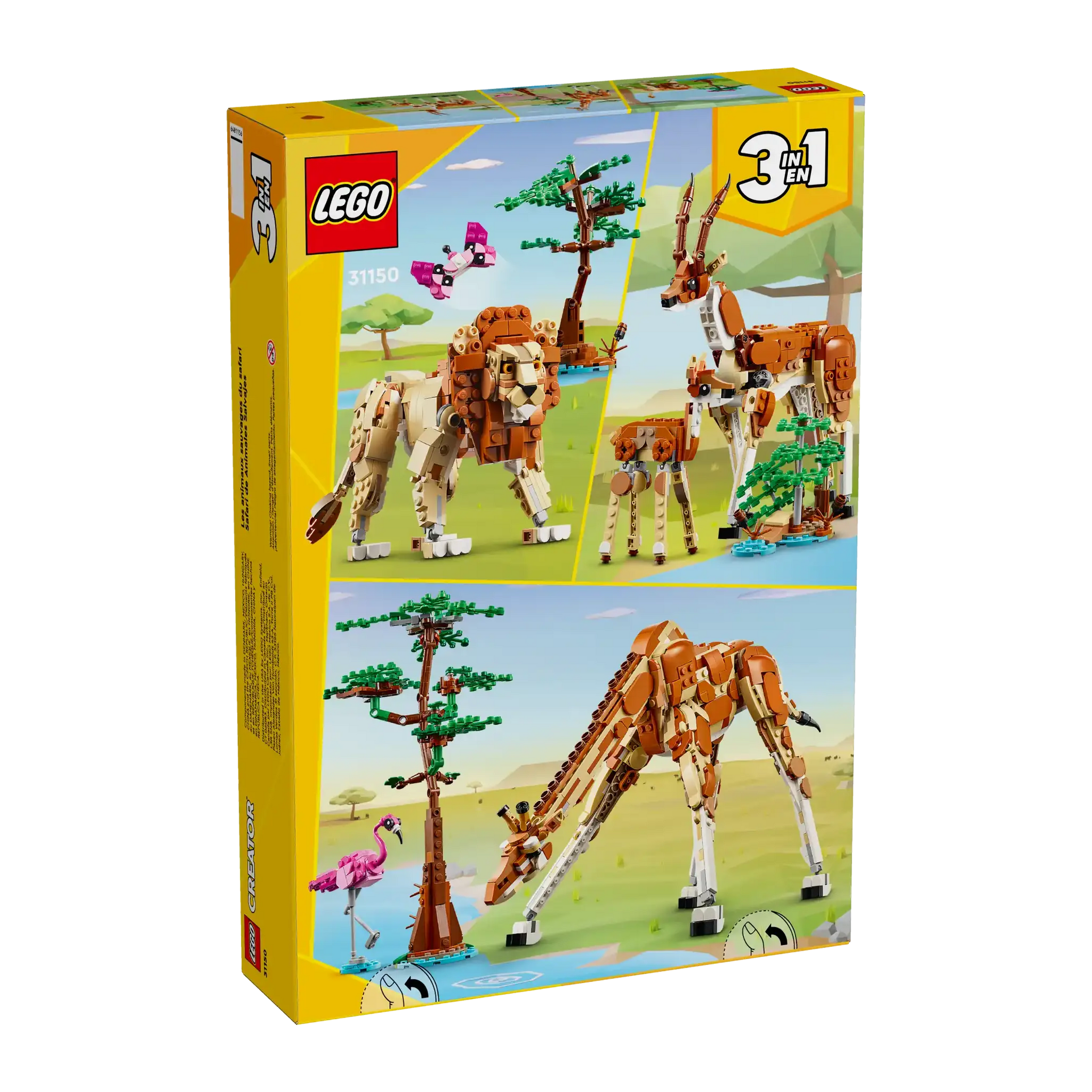 LEGO Creator 31150 Wild Safari Animals 3-in-1 Set