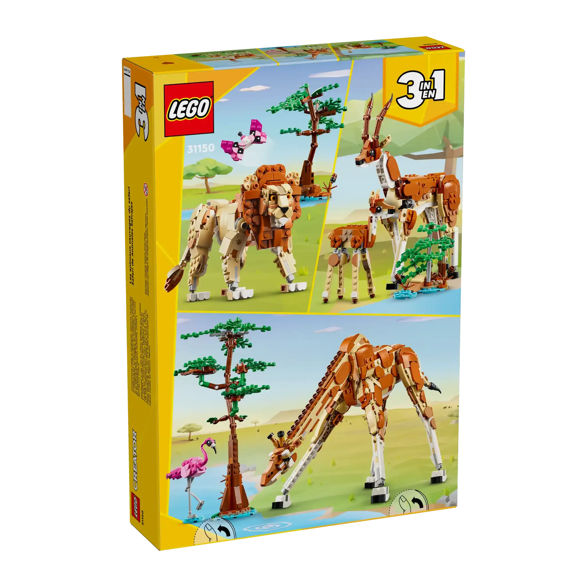LEGO Creator 31150 Wild Safari Animals 3-in-1 Set