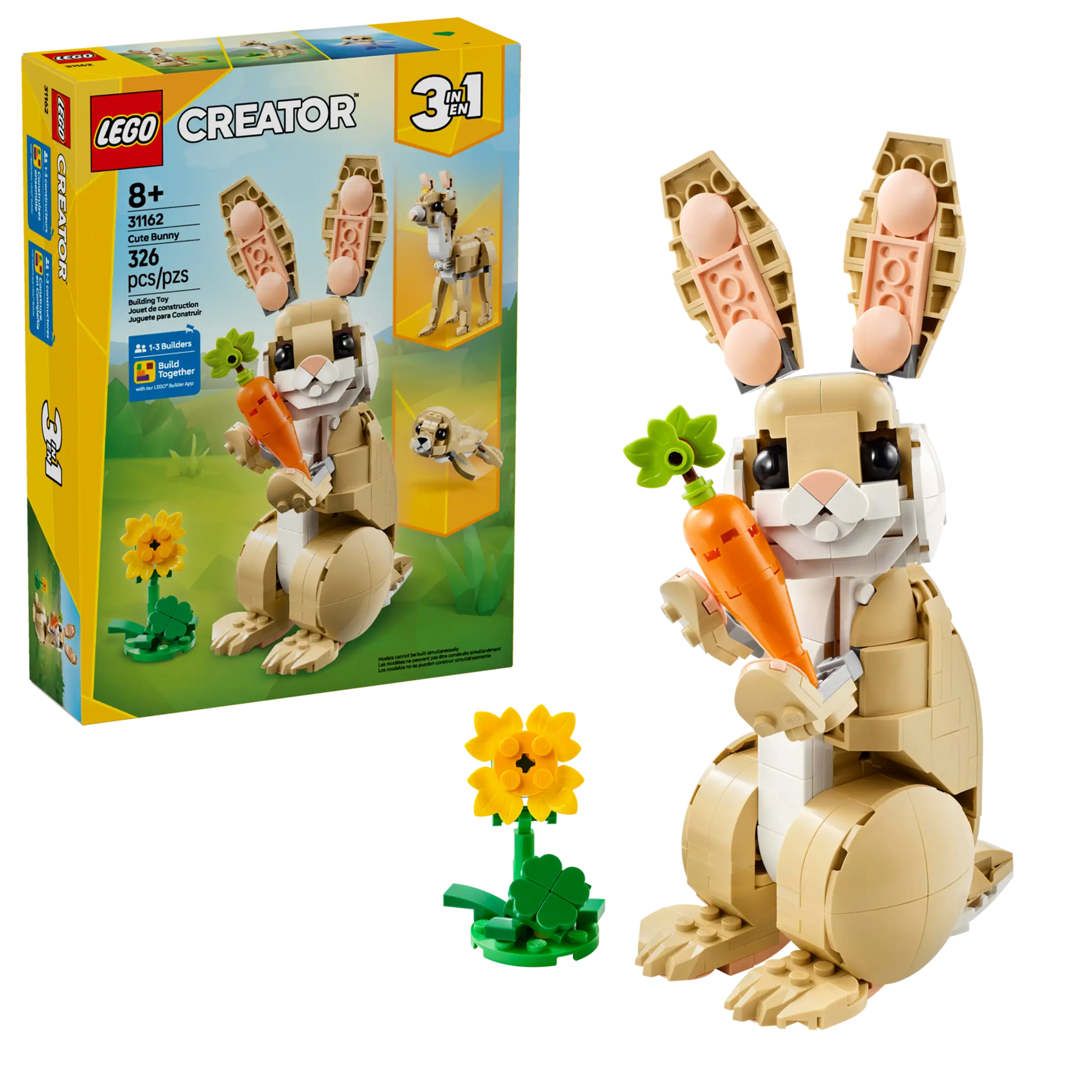 LEGO Creator 3in1 Cute Bunny, Llama & Seal Set
