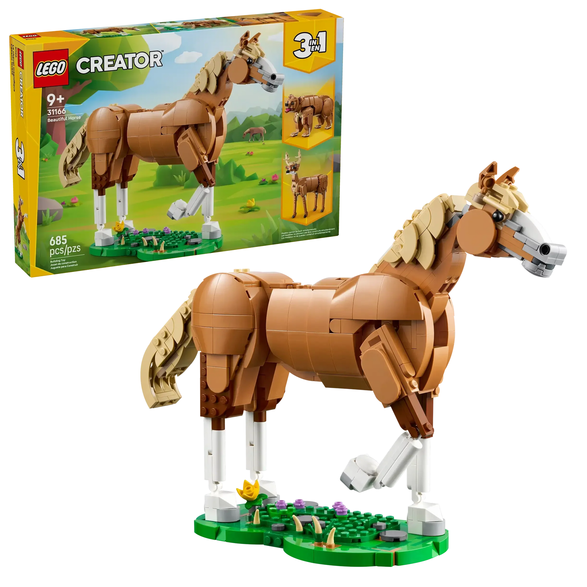 LEGO Creator 31166 Beautiful Horse 3-in-1 Building Set