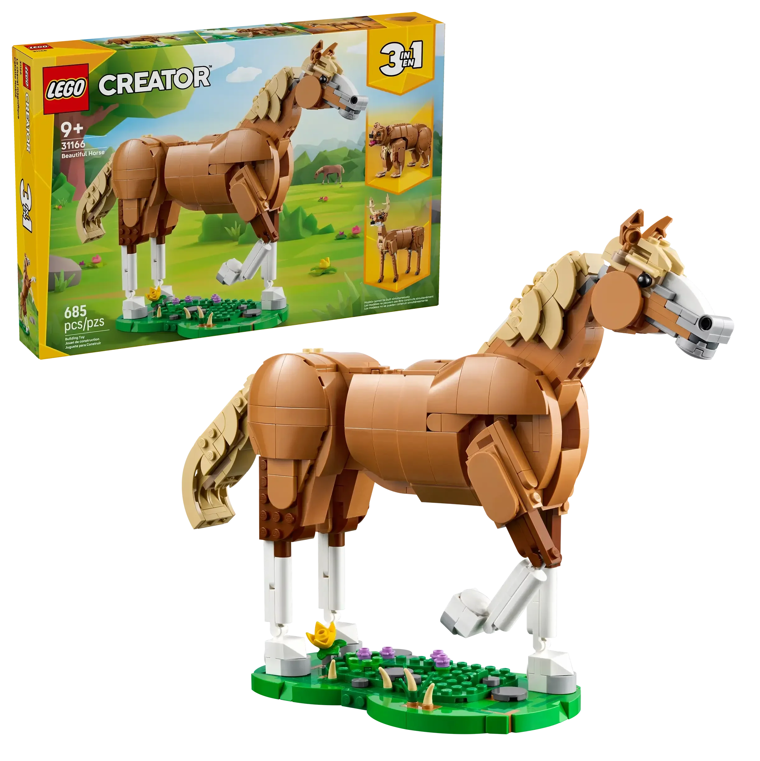 LEGO Creator 31166 Beautiful Horse 3-in-1 Building Set