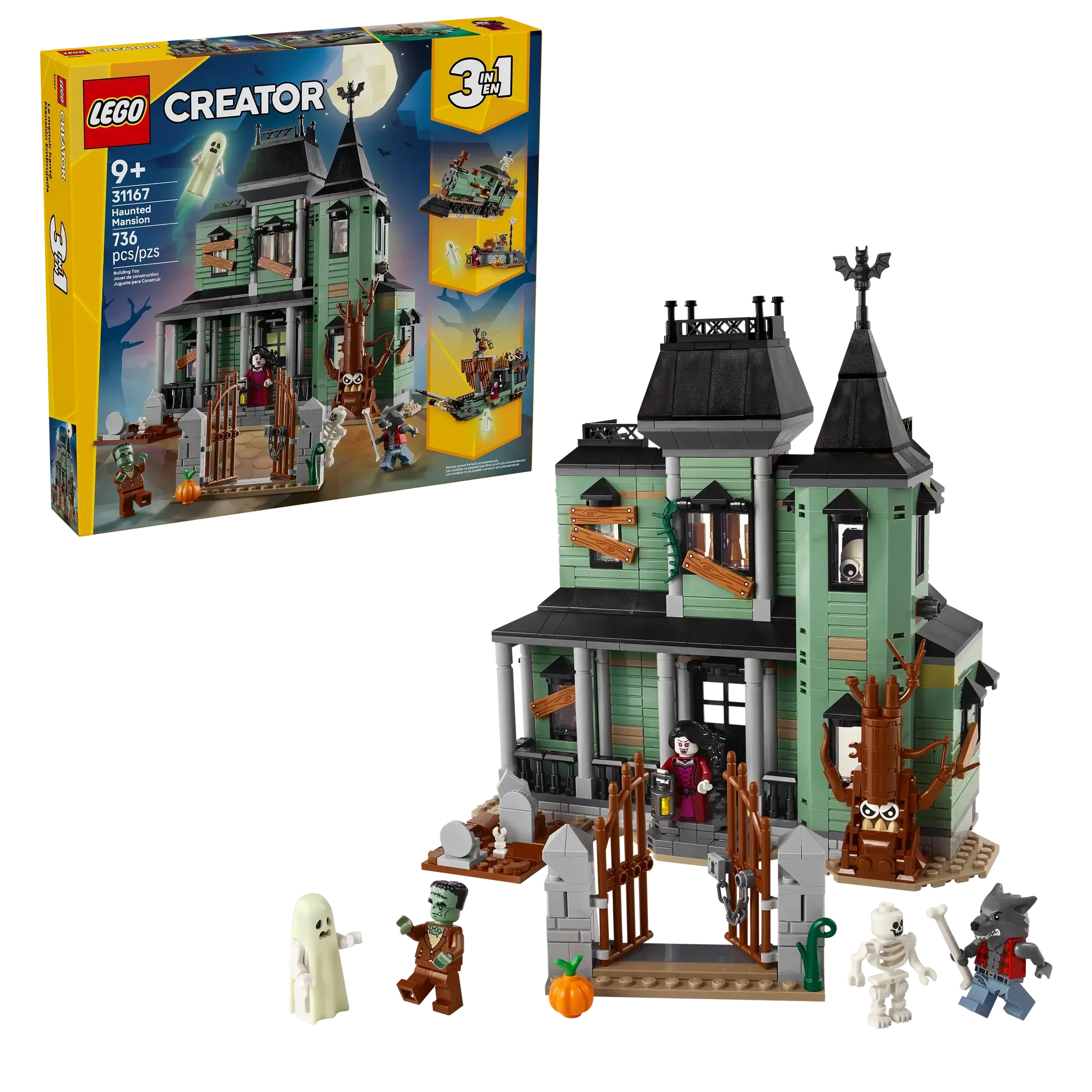 LEGO Creator 31167 Haunted Mansion 3in1 Building Set