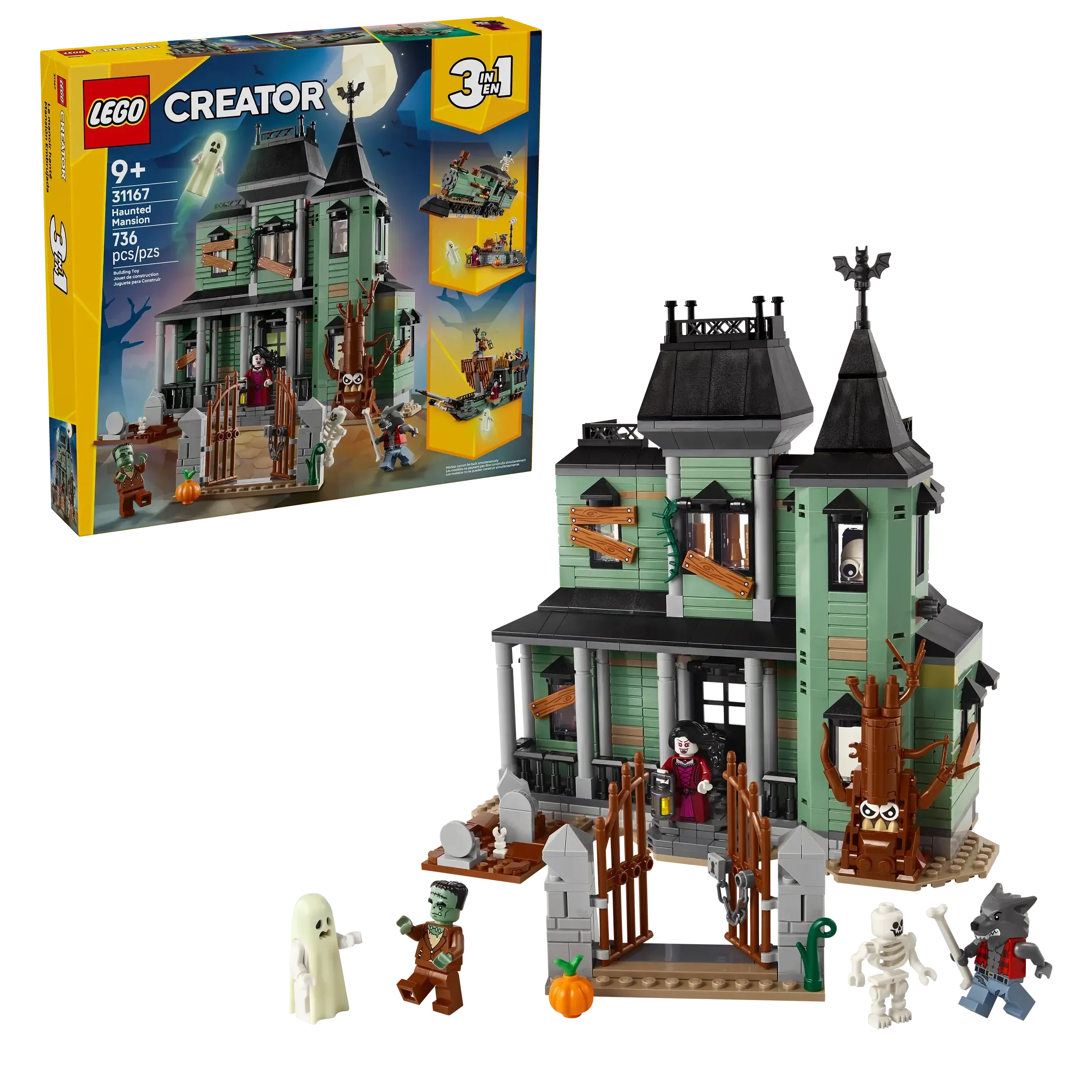 LEGO Creator 31167 Haunted Mansion 3in1 Building Set