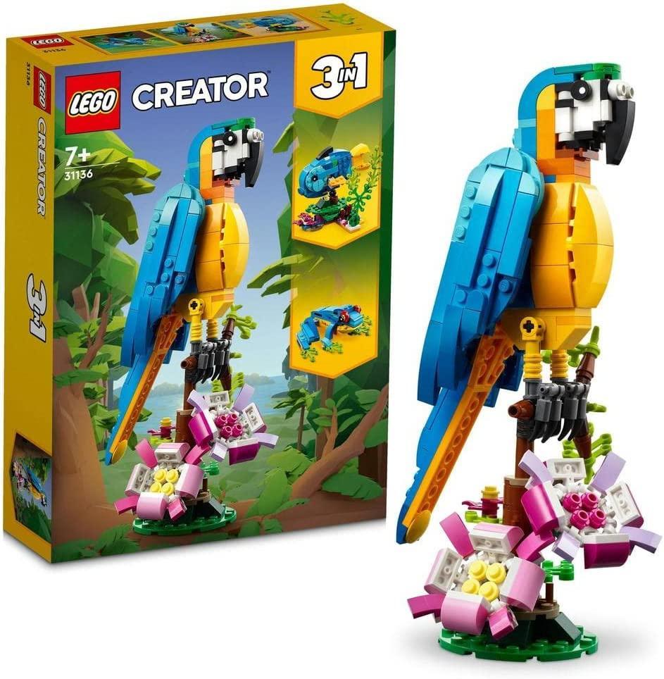 LEGO Creator 3in1 Exotic Parrot Building Set 31136